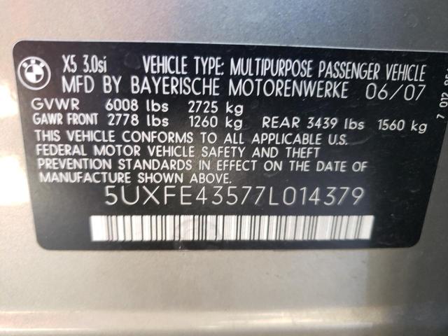 Photo 12 VIN: 5UXFE43577L014379 - BMW X5 