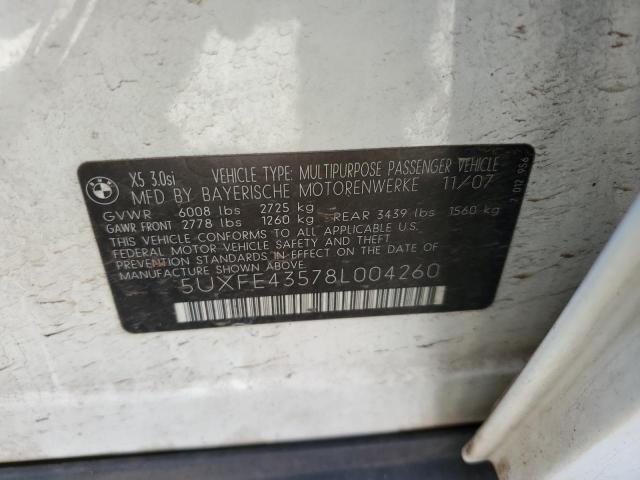 Photo 11 VIN: 5UXFE43578L004260 - BMW X5 3.0I 