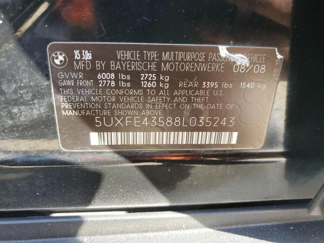 Photo 12 VIN: 5UXFE43588L035243 - BMW X5 3.0I 