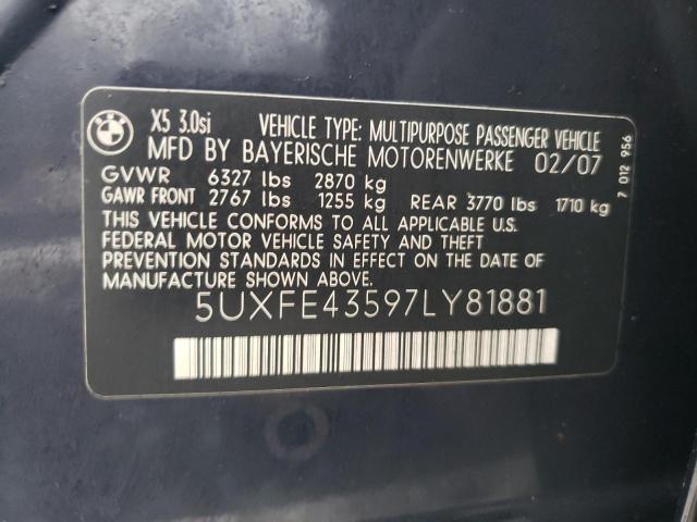 Photo 11 VIN: 5UXFE43597LY81881 - BMW X5 