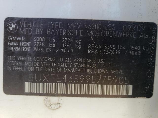 Photo 12 VIN: 5UXFE43599L275905 - BMW X5 