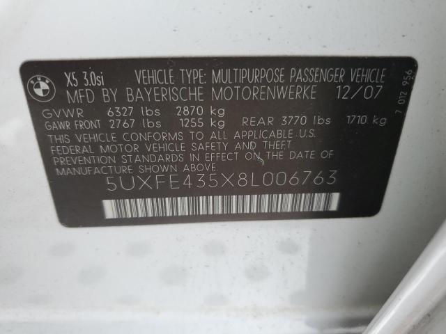 Photo 11 VIN: 5UXFE435X8L006763 - BMW X5 3.0I 