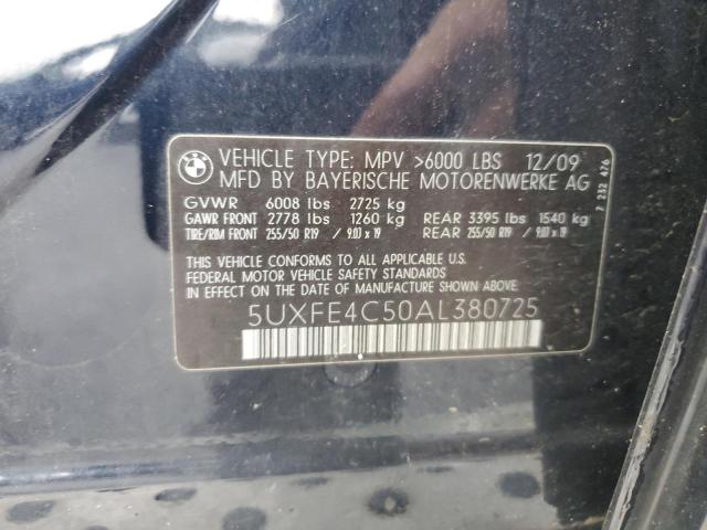 Photo 12 VIN: 5UXFE4C50AL380725 - BMW X5 XDRIVE3 