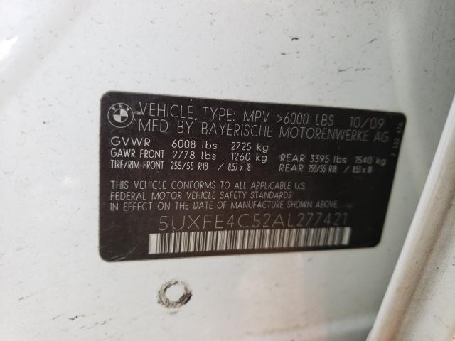 Photo 9 VIN: 5UXFE4C52AL277421 - BMW X5 XDRIVE3 