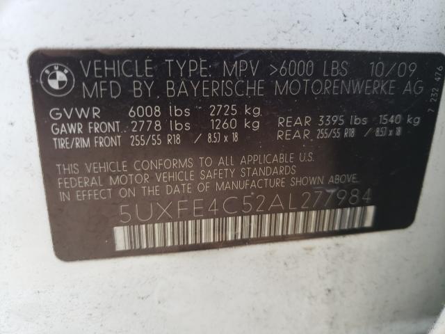 Photo 9 VIN: 5UXFE4C52AL277984 - BMW X5 