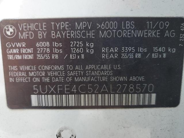 Photo 12 VIN: 5UXFE4C52AL278570 - BMW X5 XDRIVE3 