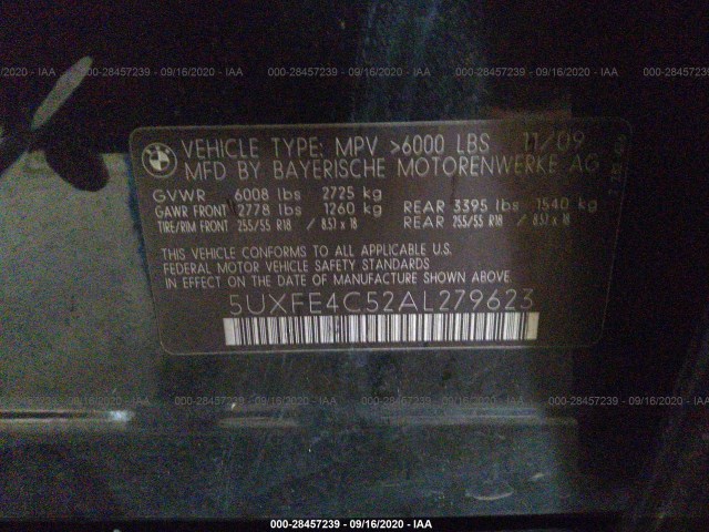 Photo 8 VIN: 5UXFE4C52AL279623 - BMW X5 