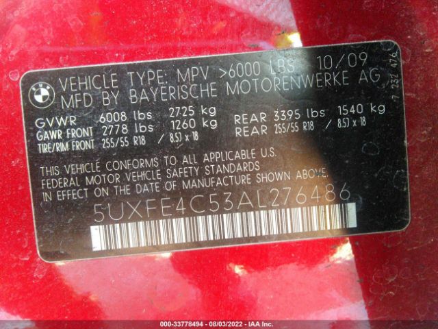 Photo 8 VIN: 5UXFE4C53AL276486 - BMW X5 