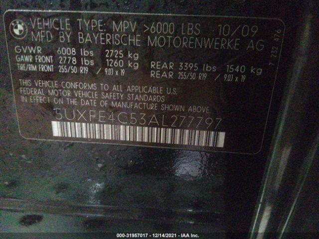 Photo 8 VIN: 5UXFE4C53AL277797 - BMW X5 