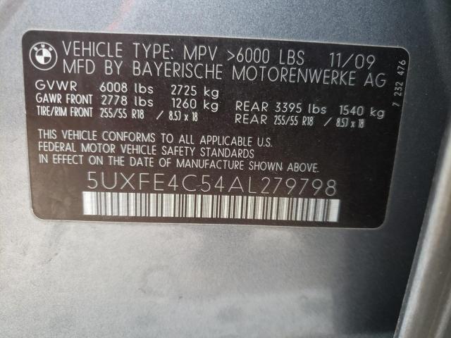 Photo 9 VIN: 5UXFE4C54AL279798 - BMW X5 XDRIVE3 