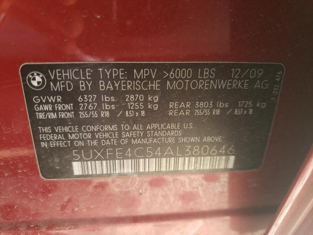 Photo 11 VIN: 5UXFE4C54AL380646 - BMW X5 