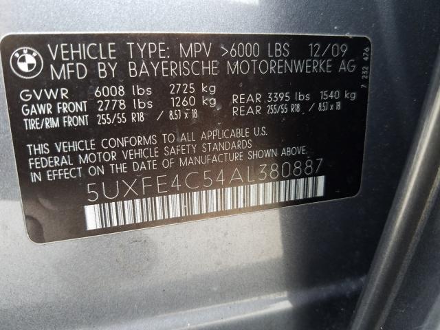 Photo 9 VIN: 5UXFE4C54AL380887 - BMW X5 XDRIVE3 