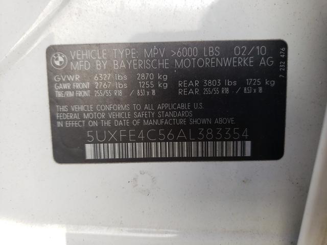 Photo 9 VIN: 5UXFE4C56AL383354 - BMW X5 XDRIVE3 