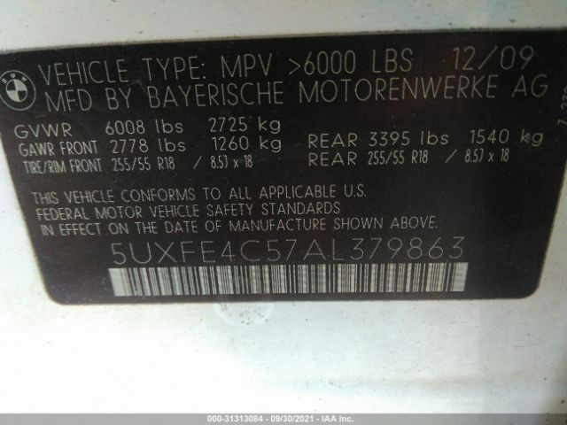 Photo 8 VIN: 5UXFE4C57AL379863 - BMW X5 