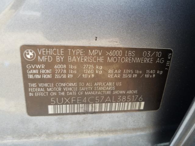 Photo 9 VIN: 5UXFE4C57AL385176 - BMW X5 XDRIVE3 