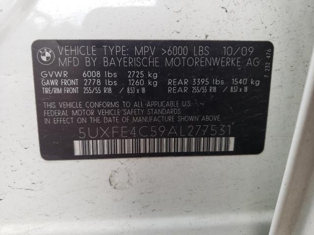 Photo 9 VIN: 5UXFE4C59AL277531 - BMW X5 