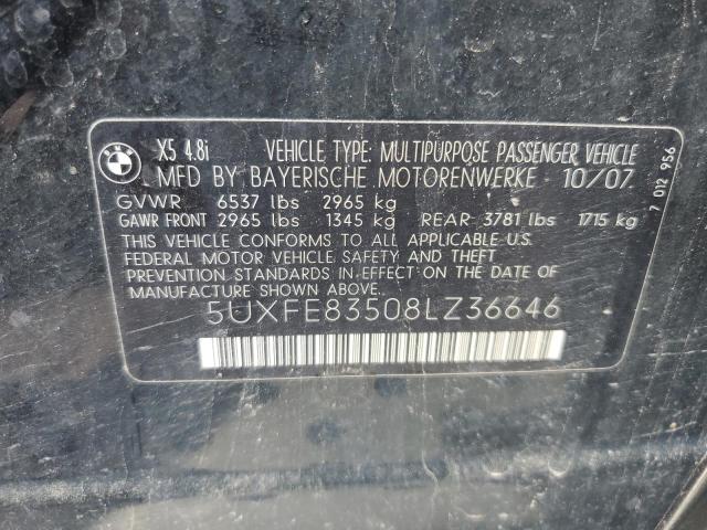 Photo 12 VIN: 5UXFE83508LZ36646 - BMW X5 