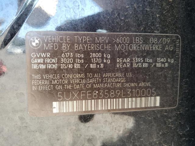 Photo 11 VIN: 5UXFE83589L310005 - BMW X5 