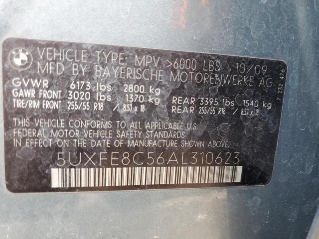 Photo 11 VIN: 5UXFE8C56AL310623 - BMW X5 XDRIVE4 