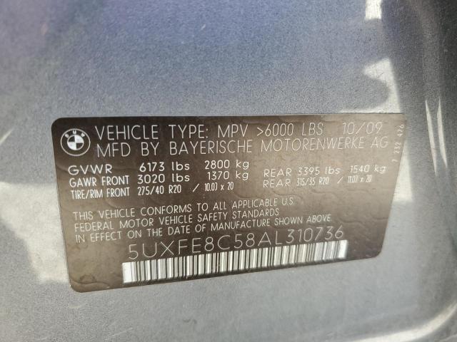 Photo 12 VIN: 5UXFE8C58AL310736 - BMW X5 XDRIVE4 