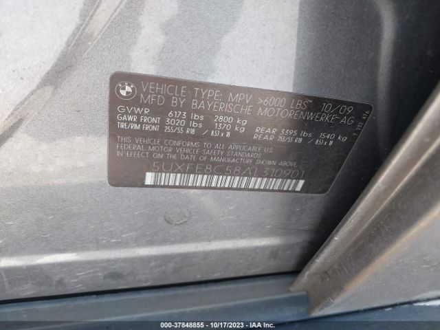 Photo 8 VIN: 5UXFE8C58AL310901 - BMW X5 