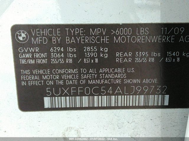 Photo 8 VIN: 5UXFF0C54ALJ99732 - BMW X5 