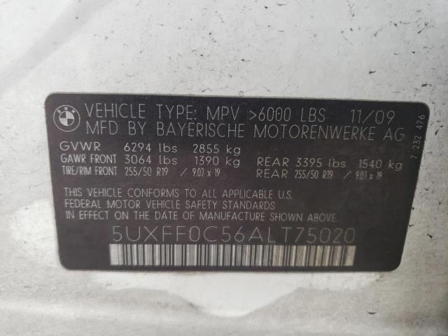 Photo 9 VIN: 5UXFF0C56ALT75020 - BMW X5 XDRIVE3 