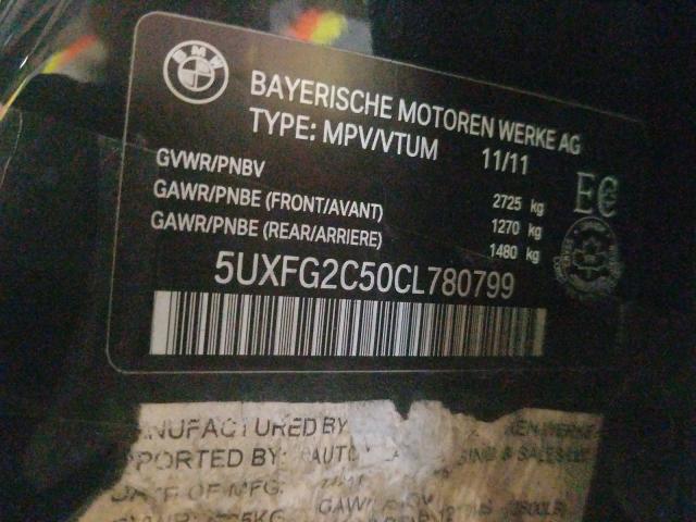 Photo 9 VIN: 5UXFG2C50CL780799 - BMW X6 XDRIVE3 