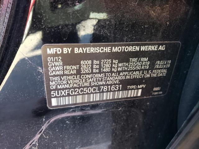 Photo 11 VIN: 5UXFG2C50CL781631 - BMW X6 XDRIVE3 