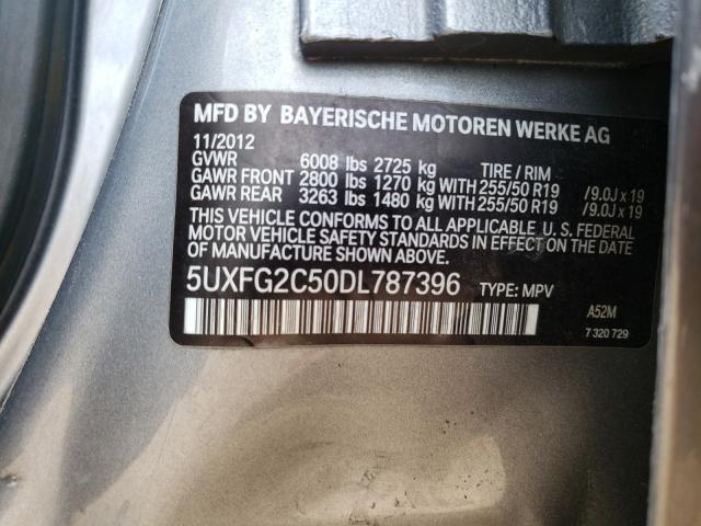 Photo 9 VIN: 5UXFG2C50DL787396 - BMW X6 XDRIVE3 