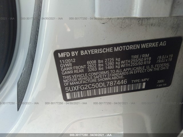 Photo 8 VIN: 5UXFG2C50DL787446 - BMW X6 