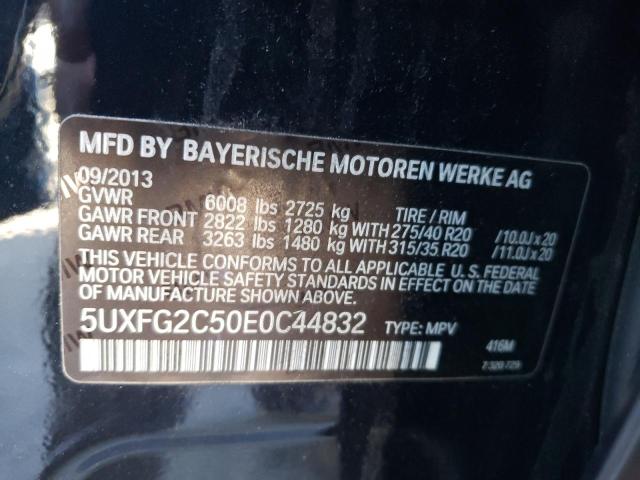 Photo 9 VIN: 5UXFG2C50E0C44832 - BMW X6 XDRIVE3 