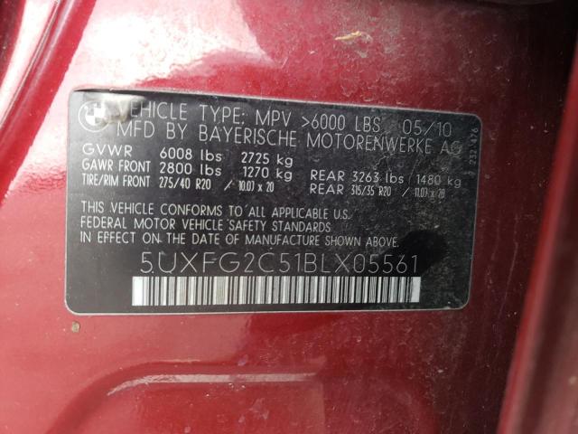 Photo 12 VIN: 5UXFG2C51BLX05561 - BMW X6 XDRIVE3 