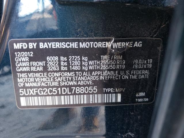 Photo 9 VIN: 5UXFG2C51DL788055 - BMW X6 XDRIVE3 