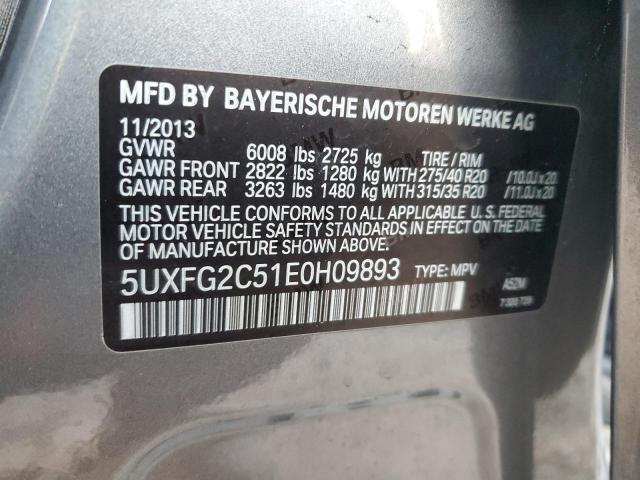 Photo 12 VIN: 5UXFG2C51E0H09893 - BMW X6 