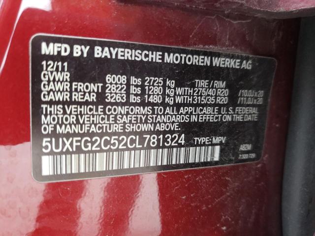 Photo 9 VIN: 5UXFG2C52CL781324 - BMW X6 XDRIVE3 