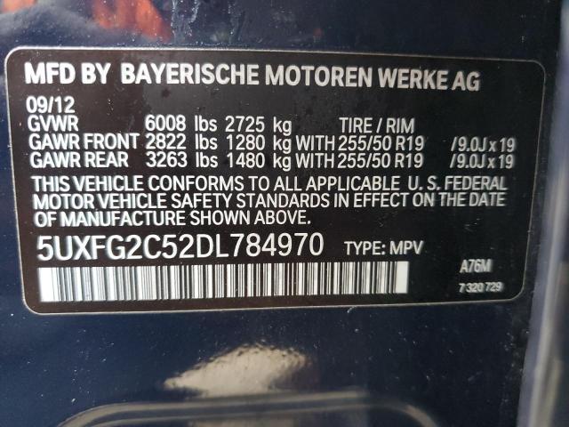 Photo 12 VIN: 5UXFG2C52DL784970 - BMW X6 XDRIVE3 