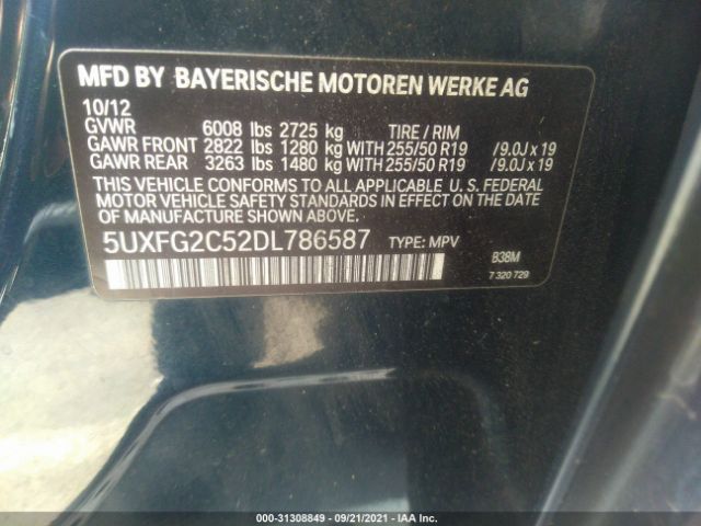 Photo 8 VIN: 5UXFG2C52DL786587 - BMW X6 