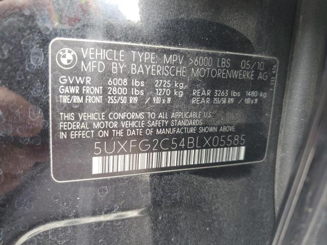 Photo 12 VIN: 5UXFG2C54BLX05585 - BMW X6 XDRIVE3 