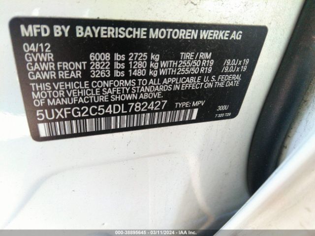 Photo 8 VIN: 5UXFG2C54DL782427 - BMW X6 