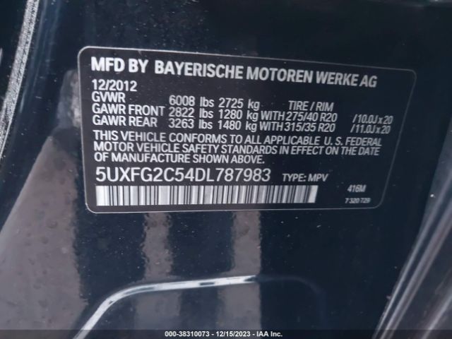 Photo 8 VIN: 5UXFG2C54DL787983 - BMW X6 