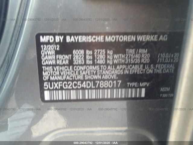 Photo 8 VIN: 5UXFG2C54DL788017 - BMW X6 