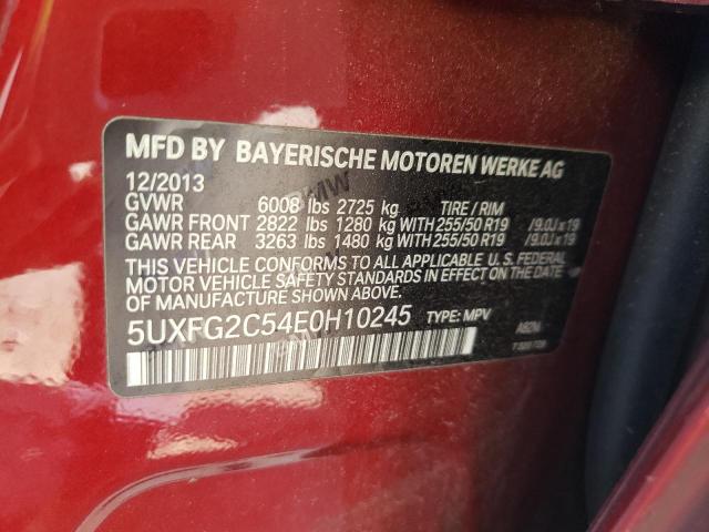 Photo 9 VIN: 5UXFG2C54E0H10245 - BMW X6 XDRIVE3 