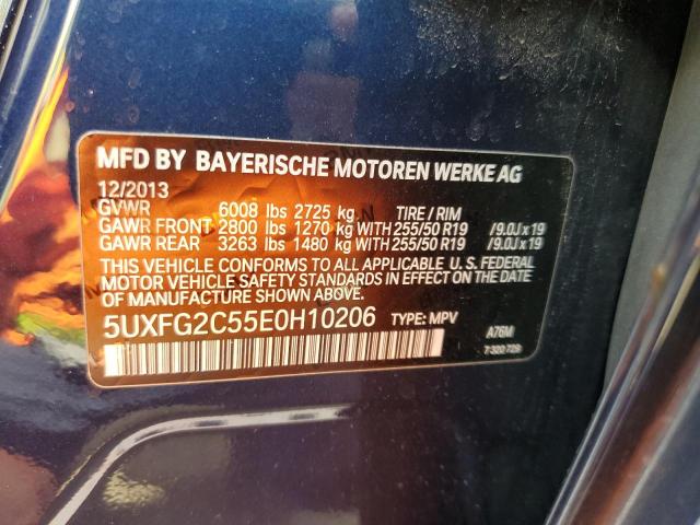 Photo 9 VIN: 5UXFG2C55E0H10206 - BMW X6 XDRIVE3 