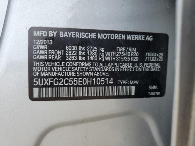 Photo 12 VIN: 5UXFG2C55E0H10514 - BMW X6 