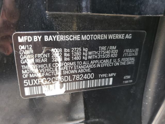 Photo 9 VIN: 5UXFG2C56DL782400 - BMW X6 XDRIVE3 