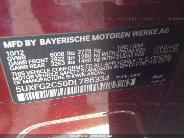 Photo 8 VIN: 5UXFG2C56DL786334 - BMW X6 