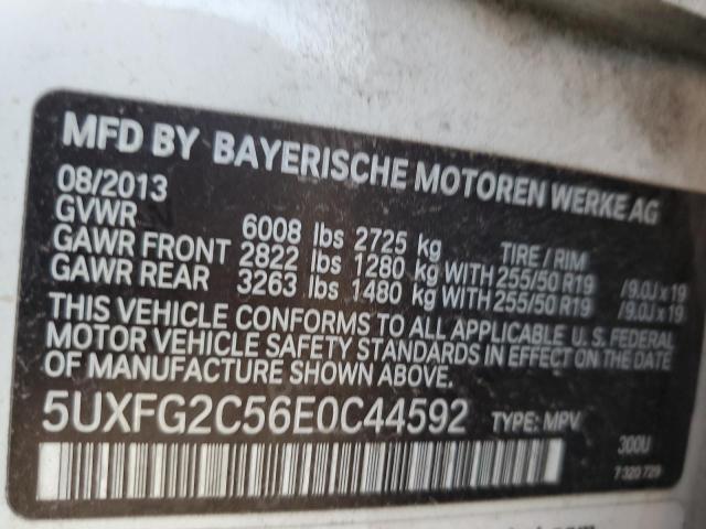 Photo 12 VIN: 5UXFG2C56E0C44592 - BMW X6 XDRIVE3 