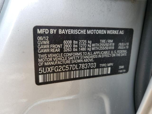 Photo 9 VIN: 5UXFG2C57DL783703 - BMW X6 XDRIVE3 