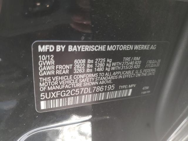 Photo 9 VIN: 5UXFG2C57DL786195 - BMW X6 XDRIVE3 